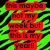 Red text on green and black striped background reads "this may be not my week but this is my feel!!" in pixelated font.