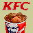 Pixelated KFC bucket with fried chicken, red 'KFC' text, and 'There's fast food then there's KFC' text on a beige background.