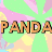Four distinct pixelated images arranged in a : top-left shows 'PANDA' text over colorful abstract background, top-right features 'Yoyos' on orange fish-shaped object, bottom-left displays 'Help' over blurred interface, bottom-right has 'Page' on purple fabric-like texture