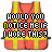 A contact sheet of 10 animated frames showing a safety vest with overlaid text, arranged in a 4x3 grid with one empty space.