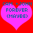 Two identical pixelated heart-shaped icons with blue text on a red background, each displaying 'CAM + JOHN FOREVER (MAYBE)' in a retro digital style.