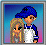 Pixelated icon shows two anime-style figures with blue and blonde hair against a gradient background, next to text reading "I Love My Man".