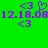Green background with purple text and symbols including '12.18.08', '<3' symbols, and a heart-shaped cursor icon.