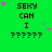 Green background with repeated text "SEXY CAN I ??????" and pink/purple star animations.