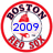 Four circular Boston Red Sox-themed icons arranged in a , each with red border and central logo
