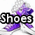 Four distinct pixelated display text fragments over anime-style imagery with purple, white, and blue tones