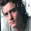 nine identical images showing a person with long dark hair wearing a gray shirt, each overlaid with semi-transparent 'BLISS' text in the background