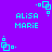 Pixelated cyan text and geometric shapes on a solid purple background, with repeated elements arranged in a pattern