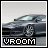 A 48x48 pixel animated contact sheet showing two frames of a gray car icon with "VROOM" text at the bottom, displayed on a light gray background.