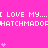 Pixelated pink background with repeated white text and floating heart symbols in a looping animation.