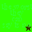 Green and brown pixelated text displays 'the worst they can say is no' with a star symbol, transitioning between two states.