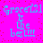 Bright pink background with red pixel dots; cyan text reads "Grace121 is the best!!!" in four identical quadrants.