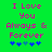 Green background with pink pixelated text reading "I Love You Always & Forever" and five blue heart symbols below.