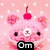 Four pixelated cartoon characters with text labels: pink bear with cherry, yellow bear with orange, blue bear with white, and gray background.