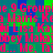 Pixelated text repeats across a green and blue checkered background with red lettering.