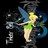 Pixelated static icon of a yellow stick figure with blue wings and green shorts running against dark background with partial white text on left.