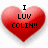 Red heart-shaped icon with pixelated text overlays in four distinct sections, each displaying different phrases.