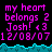 Pixelated text in pink and cyan on black background with repeating phrases, date stamps, and wave-like borders.