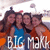 Four pixelated figures in a group pose with text reading "BIG MATH" below them, set against a light background.