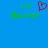 Blue background displays green text 'iLy Gunner' with a red pixelated heart symbol between two identical text instances.