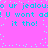 A static image with cyan text on a bright pink background, displaying repeated phrases and scattered light blue dots.