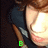 A pixelated image of a person with brown hair and dark clothing, showing green text that changes from 'B' to 'BA' to 'BAM.' across frames.