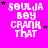 identical pixelated text icons on a bright pink background, each displaying 'SOULJA BOY CRANK THAT' with scattered star symbols