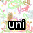 Pixelated text fragments 'uni', 'pega', 'corn', 'z', 'r', and 'my life' appear over a colorful, abstract background with swirling patterns.