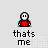 Pixel art character in red shirt with white face and black outline, multiple poses showing speech bubbles and hand gestures against light gray background.