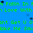 Blue background with green text repeating 'I'm Fallin In m Love With' and 'Cant Get U Caint Get U Make Me Smile', scattered black and blue stars.