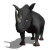 Animated sequence of a rhinoceros in various poses with subtle head and body movements against white background.