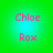 Four identical pixelated text displays on a green-to-cyan gradient background with pink text reading "Chloe" above "Rox".