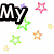 six distinct pixelated images with text overlays and varied backgrounds including stars, polka dots, and abstract patterns