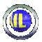 Blue sphere with yellow text surrounded by rings in various configurations across three