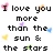 Pixelated text with heart symbols on a white background, conveying romantic and religious sentiment.