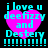 Four identical pixelated images of a cyan text message over a pink heart on black background, each with six exclamation marks below the text.