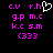 Pixelated text with pink and white characters on black background, featuring a heart symbol replacing 'h' in 'r.h'