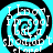 Four identical cyan and black spiral patterns with white text reading "I know I'm cool but I shouldn't stand out" arranged in a