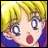 Pixelated anime-style character with blonde hair and wide eyes, mouth open in surprise, against black background with text "AnimeIM" and "com".