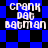 Blue and black checkered background with white text reading 'CRANK DAT BATMAN' in pixelated font across four quadrants.