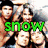 Animated icon featuring a group of people with green 'snow' text, red cross symbol, and '<3' heart symbols over various backgrounds.