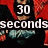 Pixelated image with red and black background showing a character in motion, text reading '30 seconds to mars freak!!'