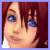 Two side-by-side anime-style character portraits with red and brown hair, blue eyes, and pixelated rendering.
