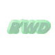 Green 3D text 'R'WD' in various orientations on a gray background, with subtle shading and outline effects.