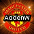 A circular red and yellow emblem with 'MANCHESTER UNITED' text appears in four , each with different overlaid text: 'AadenW', 'LOVES', 'manchester', and a blank