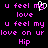 Pixelated text in bright pink on black background with a white heart symbol replacing the 'y' in 'my' across multiple repeated lines.
