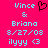 Pixelated text and symbols on a bright pink background with cyan and brown elements.