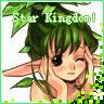 A 96x96 pixel animated buddy icon featuring a cartoon elf-like character with green hair and leaves, winking in two frames of an animation sequence.