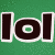 Green pixelated background with dark brown rectangular shapes flanking a central circular shape containing nested white and green rings.
