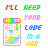 identical pixel art icons showing a jar with rainbow layers and hanging stars, surrounded by text reading "I'LL KEEP YOUR LOVE IN A JAR" in red, green, pink, blue, cyan, and yellow lettering